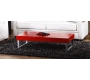 Table basse rouge laqu&eacute;e Morgan