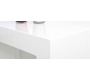 Table console extensible laqu&eacute;e blanche CALEB