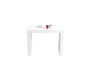 Table console extensible laqu&eacute;e blanche CALEB