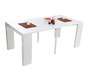 Table console extensible laqu&eacute;e blanche CALEB