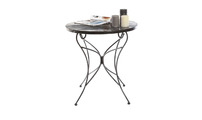 Table d'appoint baroque noir VENEZIA