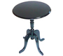 Table d'appoint baroque noire ronde LOUISA
