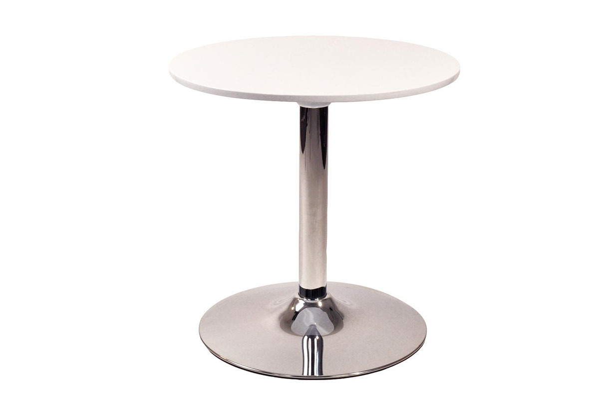 Table d'appoint blanche SANDY