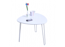 Table d'appoint design blanche LAKEA