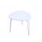 Table d'appoint design blanche LAKEA