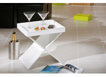 Table d'appoint design blanche POSITANO