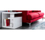 Table d'appoint design laqu&eacute;e blanche HALTON