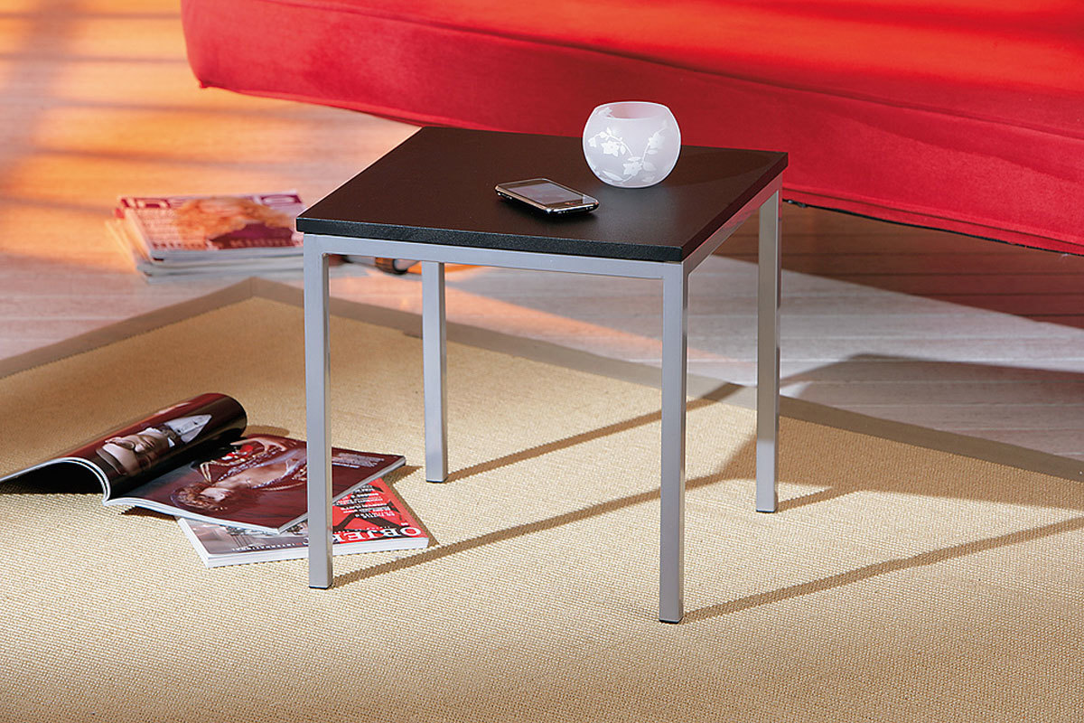 Table d'appoint design noire ALLY