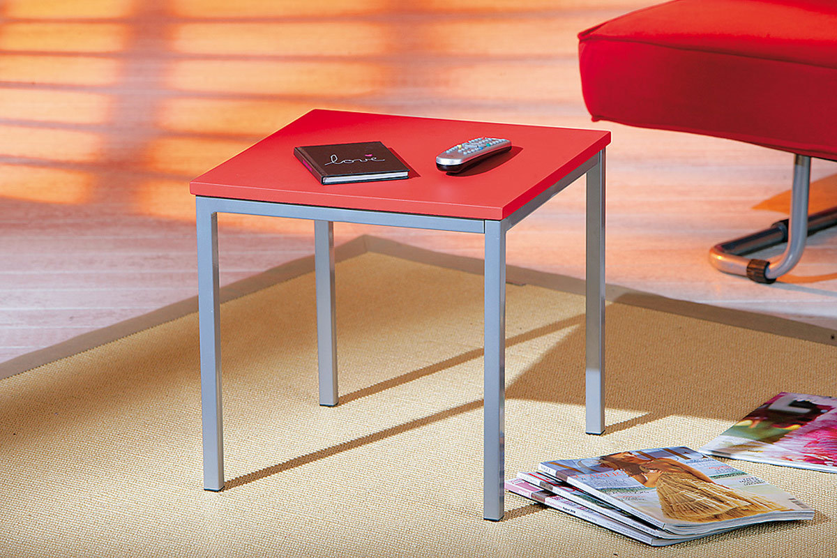 Table d'appoint design rouge ALLY