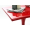 Table d'appoint design rouge LUNA