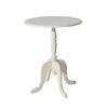 Table d'appoint ronde baroque blanche LOUISA