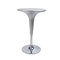 Table de bar design argent ronde John