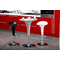 Table de bar design argent ronde John