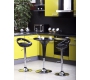 Table de bar noire design ronde John