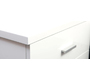 Table de nuit design laqu&eacute;e blanche NOHA