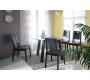 Table ronde DALTON coloris weng&eacute; - Plateau en verre