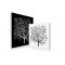 Tableau contemporain noir et blanc Spring (lot de 2)