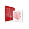 Tableau contemporain rouge et blanc Spring (lot de 2)