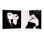 Tableau moderne Butterfly (lot de 2)