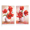 Tableau moderne Poppies (lot de 2)