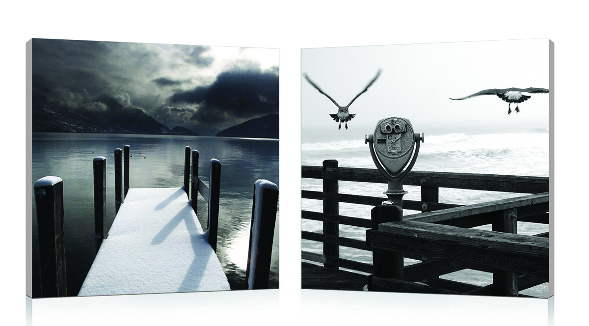 Tableau moderne Seaside (lot de 2)
