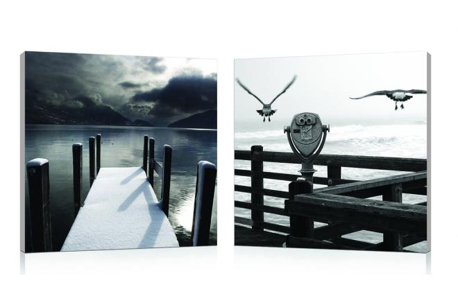 Tableau moderne Seaside (lot de 2)