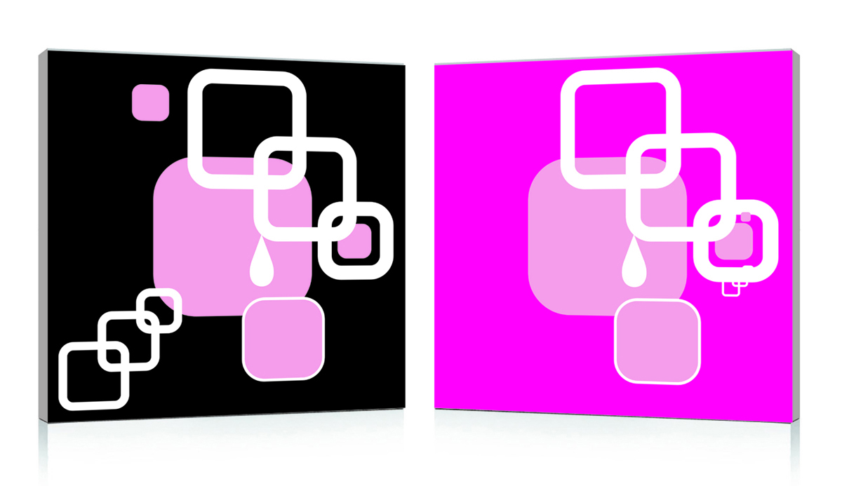 Tableau moderne Squares (lot de 2)
