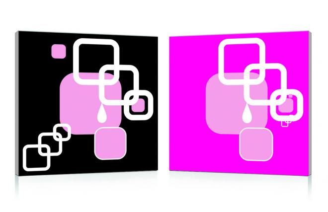 Tableau moderne Squares (lot de 2)