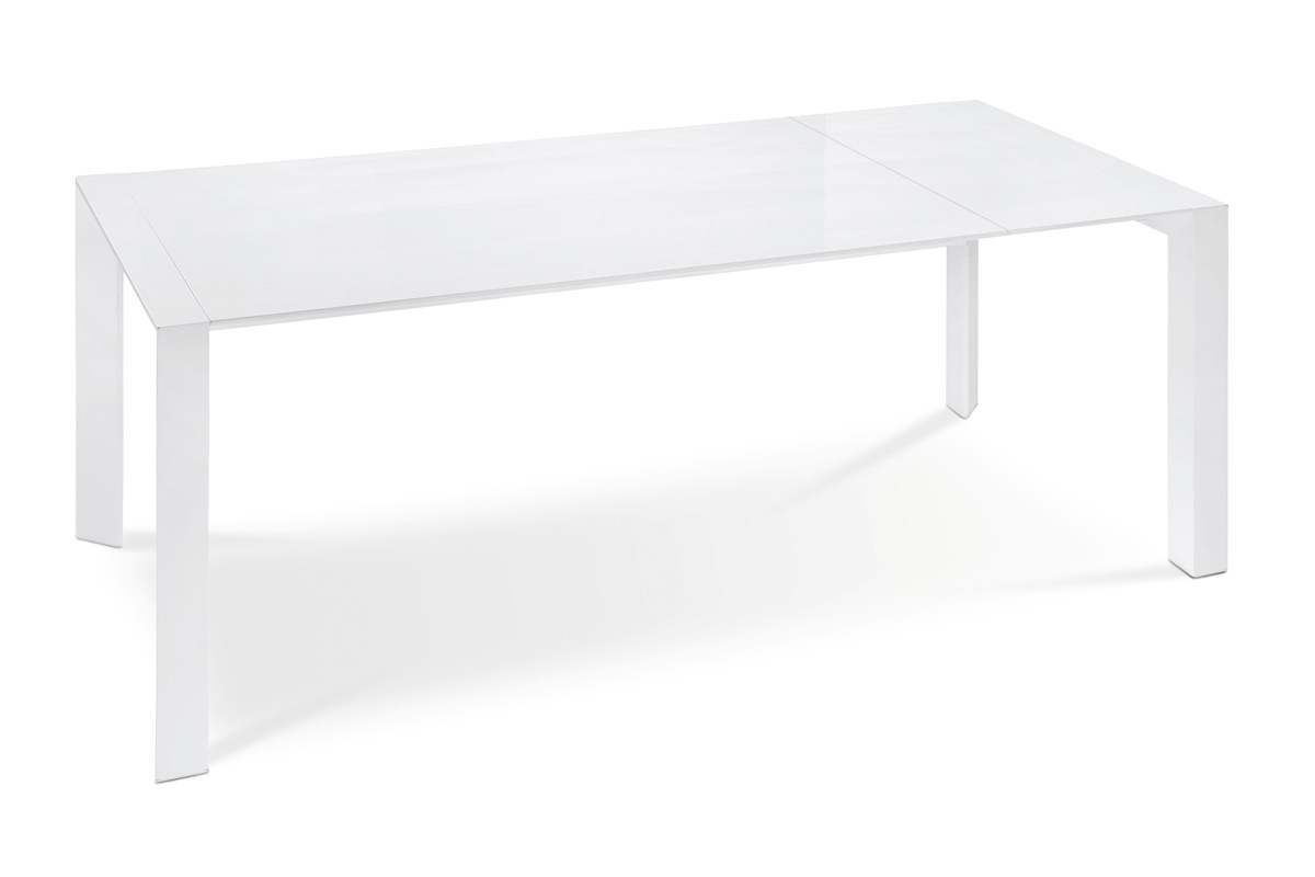 Tables extensible design laqu&eacute;e blanche VIENNA