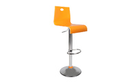 Tabouret de bar bicolore orange et blanc SATURNE Up to You
