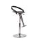 Tabouret de bar / cuisine ajustable GLOSS SHINY - coloris noir