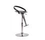 Tabouret de bar / cuisine ajustable GLOSS SHINY - coloris noir