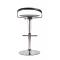 Tabouret de bar / cuisine ajustable GLOSS SHINY - coloris noir