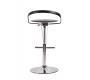 Tabouret de bar / cuisine ajustable GLOSS SHINY - coloris noir