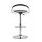 Tabouret de bar / cuisine ajustable GLOSS SHINY - coloris noir