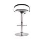 Tabouret de bar / cuisine ajustable GLOSS SHINY - coloris noir