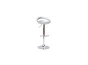 Tabouret de bar / cuisine argent moderne COMET (lot de 2)