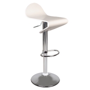 Tabouret de bar / cuisine blanc bois NEW CELESTE