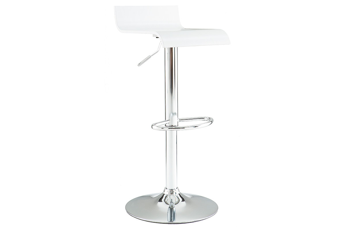 Tabouret de bar / cuisine blanc design SURF