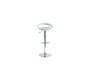 Tabouret de bar / cuisine blanc moderne PVC COMET (lot de 2)