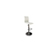 Tabouret de bar / cuisine blanc moderne SURF ALTO (lot de 2)