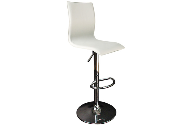 Tabouret de bar / cuisine blanc moderne SURF ALTO