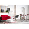 Tabouret de bar / cuisine blanc WAVES (lot de 2)