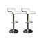 Tabouret de bar / cuisine blanc WAVES (lot de 2)