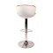 Tabouret de bar / cuisine design blanc et rouge ROCKY