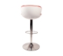 Tabouret de bar / cuisine design blanc et rouge ROCKY