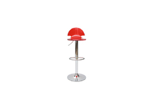 Tabouret de bar / cuisine design en plexiglas rouge transparent ORION