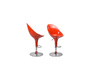 Tabouret de bar / cuisine design orange �UF (lot de 2)