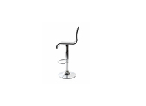 Tabouret de bar / cuisine design plexiglas noir SATURNE (Lot de 2) 