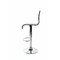 Tabouret de bar / cuisine design plexiglas noir SATURNE